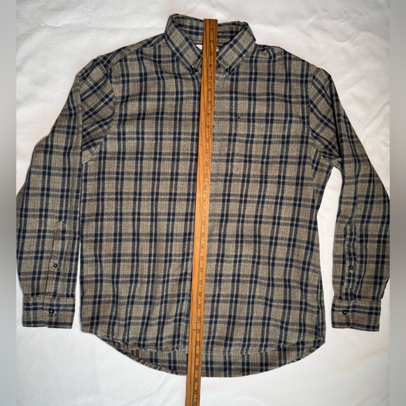 Men's Plaid Shirt - Blue and Tan - Picture 4 of 9